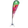 Promotional Tear Drop Flag w/ 8' Scissor Base